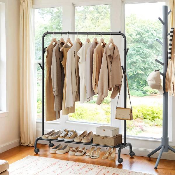 Garderobe Mohibi Metall - Schwarz