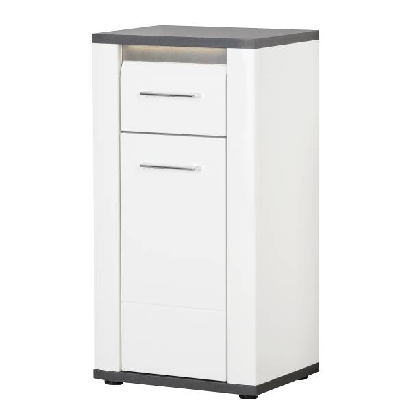 Meuble bas Georgina Blanc brillant