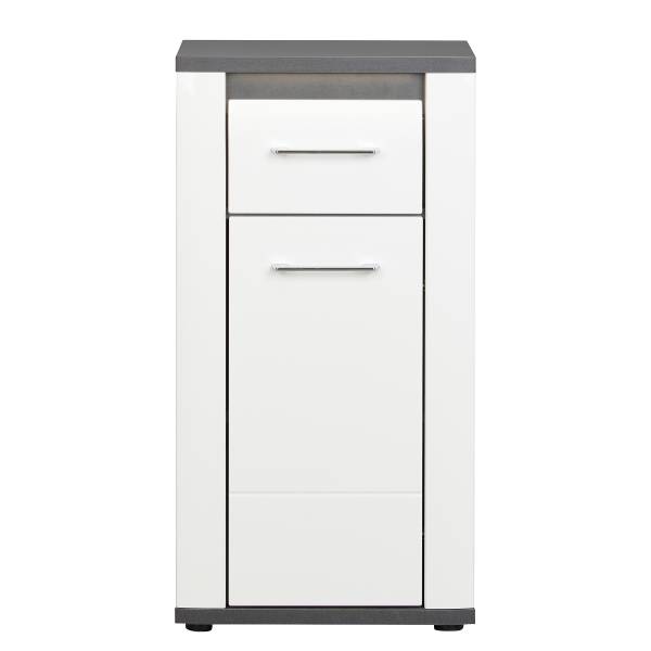Meuble bas Georgina Blanc brillant