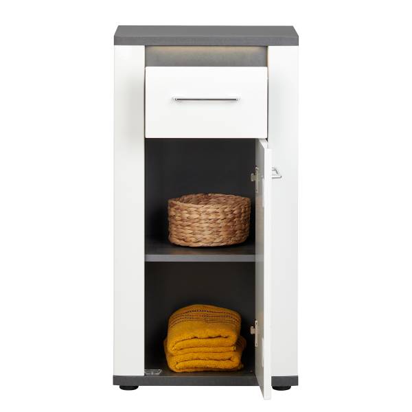 Meuble bas Georgina Blanc brillant