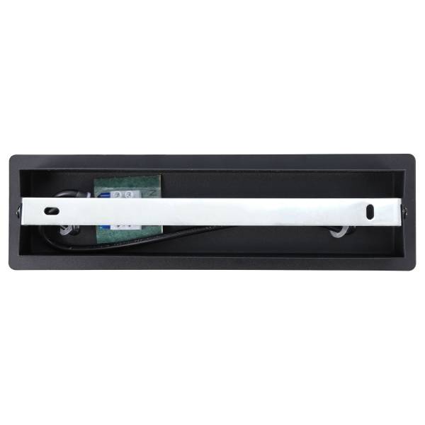 Lampada a sospensione Hasley Ferro pressofuso / Vetro fumé - Nero - 4 punti luce