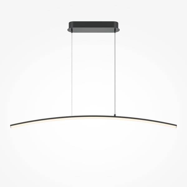 LED-hanglamp Curve silicone/metaalmix - 1-lichts