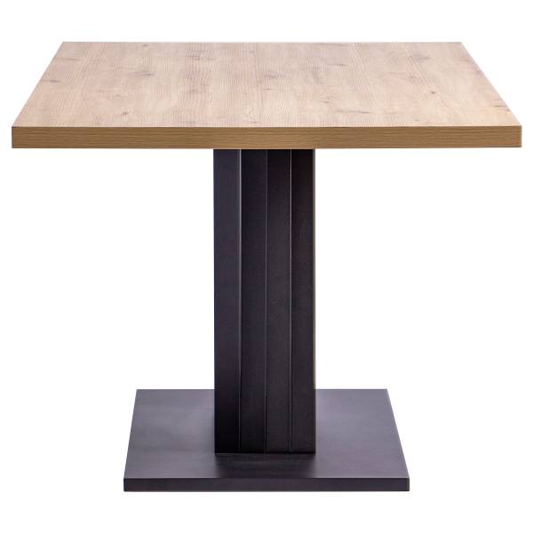Tavolo da pranzo Nasida Effetto rovere Artisan / Nero