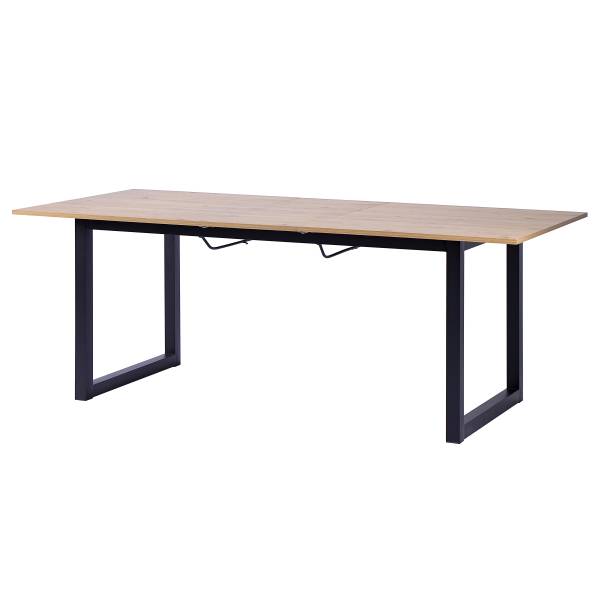 Ausziebarer Esstisch Grokoy Braun - Eisen - 160 x 76 x 90 cm