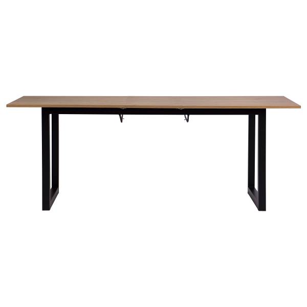 Ausziebarer Esstisch Grokoy Braun - Eisen - 160 x 76 x 90 cm