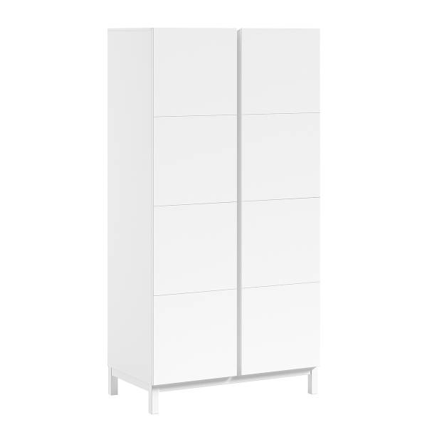 Kinderzimmerset Eva 4-teilig mit Kommode Weiß - Breite: 99 cm