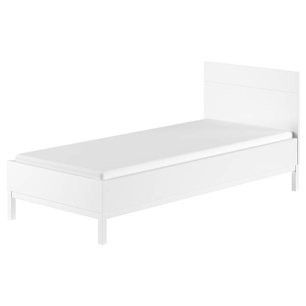 Kinderzimmerset Eva 4-teilig mit Kommode Weiß - Breite: 99 cm