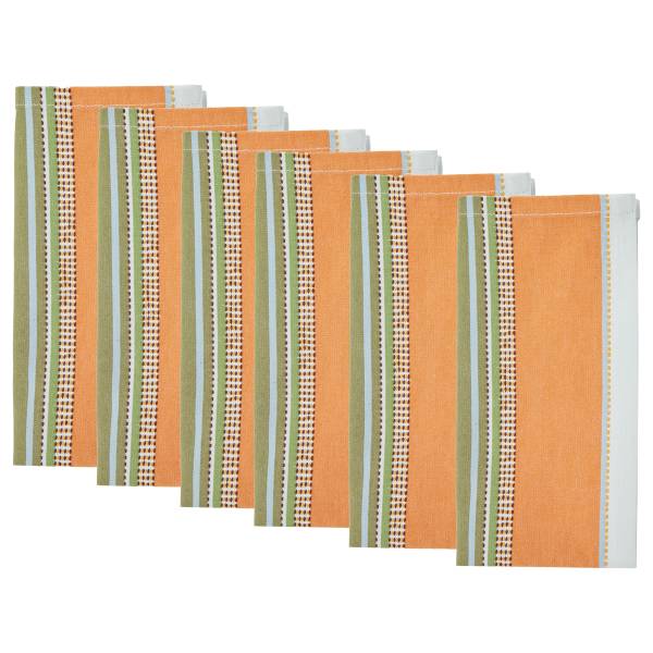 Serviette SUPPER CLUB 6er-Set Baumwolle - Bunt
