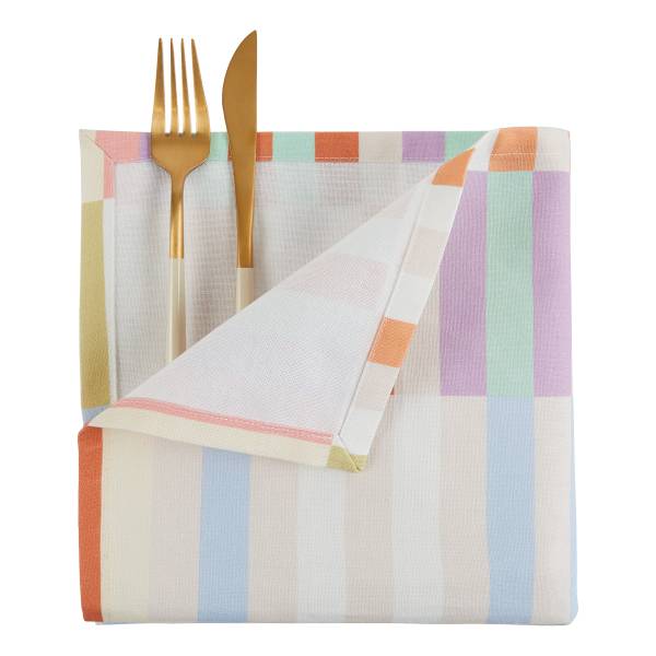 Serviette SUPERNATURAL 6er-Set Baumwolle - Bunt