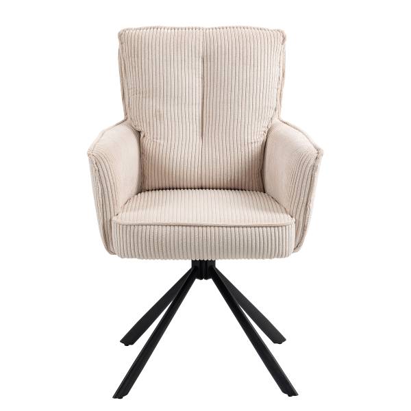 Set di 2 sedie girevoli SALVIN Beige