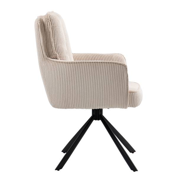 Set di 2 sedie girevoli SALVIN Beige