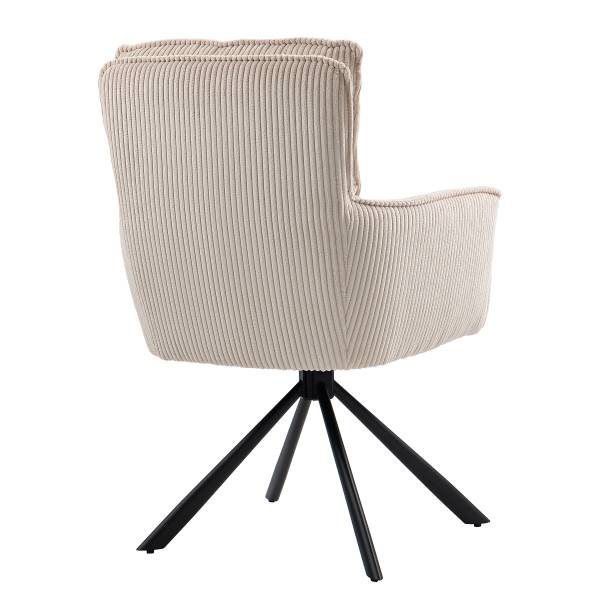 Set di 2 sedie girevoli SALVIN Beige
