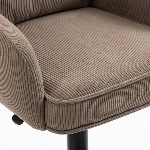 Drehbarer Barstuhl DIDRIP 2er-Set Höhenverstellbar - Braun - Teller