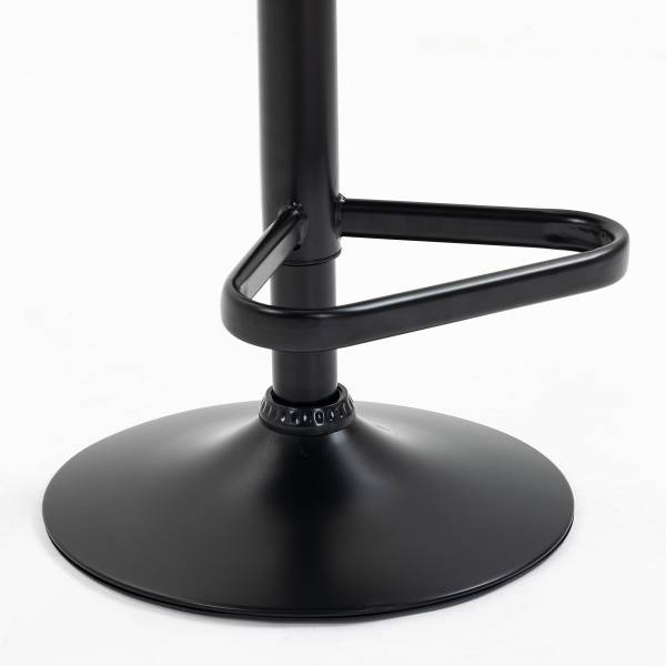 Drehbarer Barstuhl DIDRIP 2er-Set Höhenverstellbar - Braun - Teller