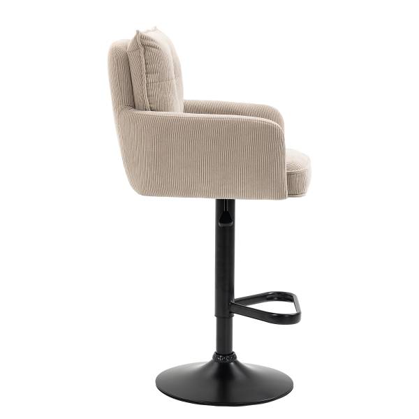 Drehbarer Barstuhl DIDRIP 2er-Set Höhenverstellbar - Cappuccino - Teller