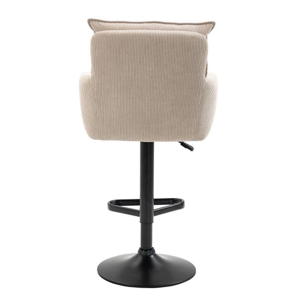 Drehbarer Barstuhl DIDRIP 2er-Set Höhenverstellbar - Cappuccino - Teller
