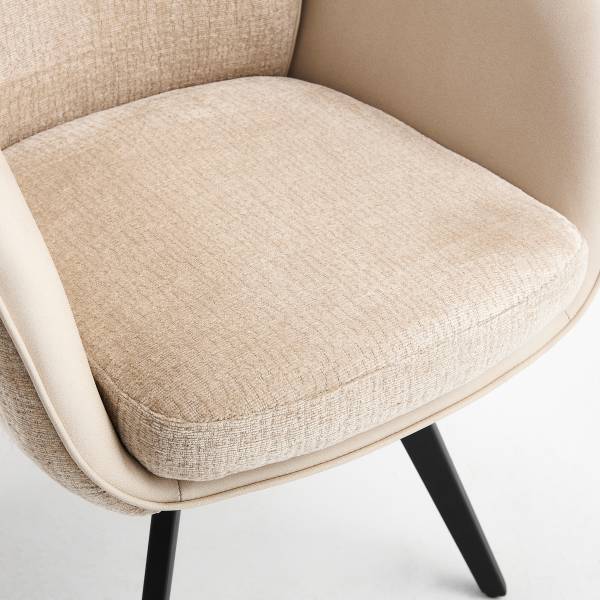 Set di 2 sedie girevoli MARPLE Beige