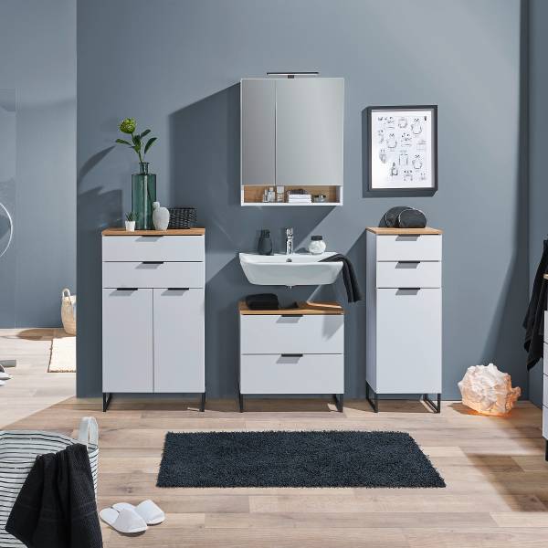 Unterschrank Emporia 4 Schubladen Matt Weiß