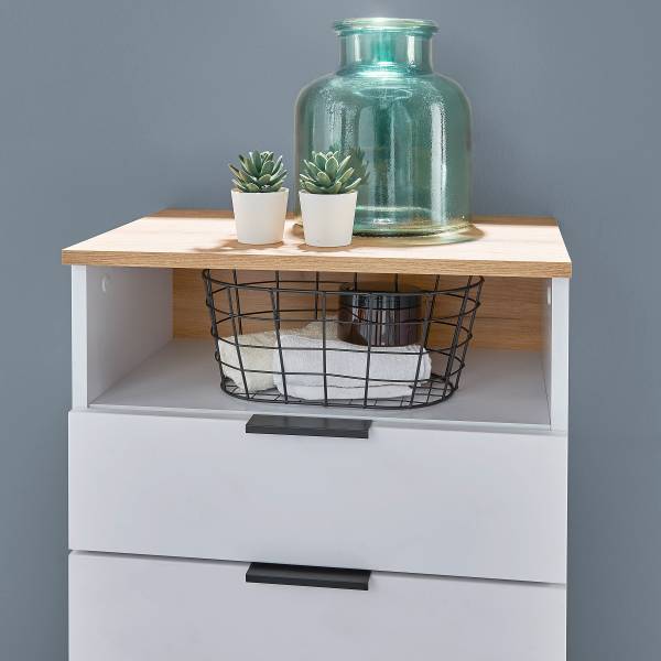 Unterschrank Emporia 4 Schubladen Matt Weiß