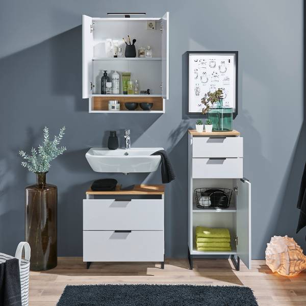 Midischrank Emporia Matt Weiß - Breite: 38 cm