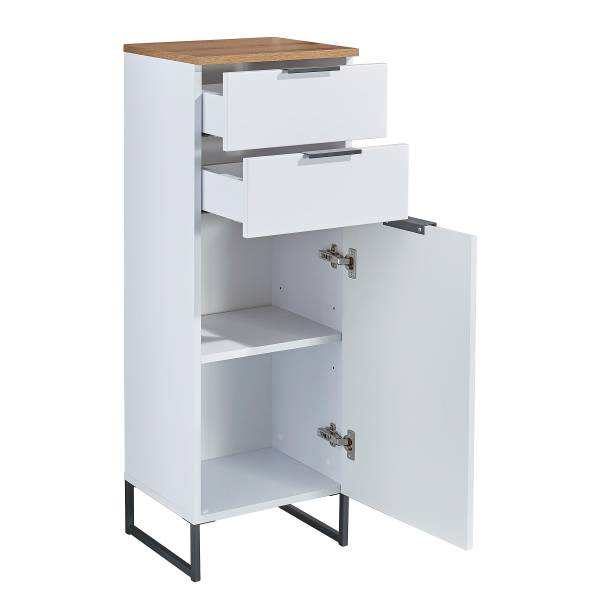 Midischrank Emporia Matt Weiß - Breite: 38 cm
