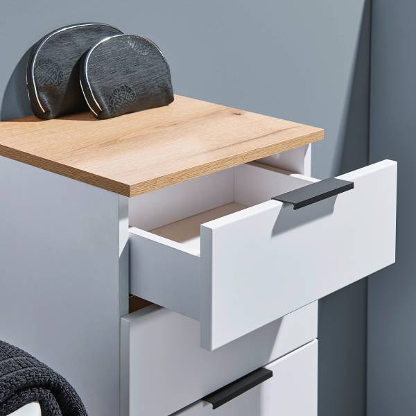 Midischrank Emporia Matt Weiß - Breite: 38 cm