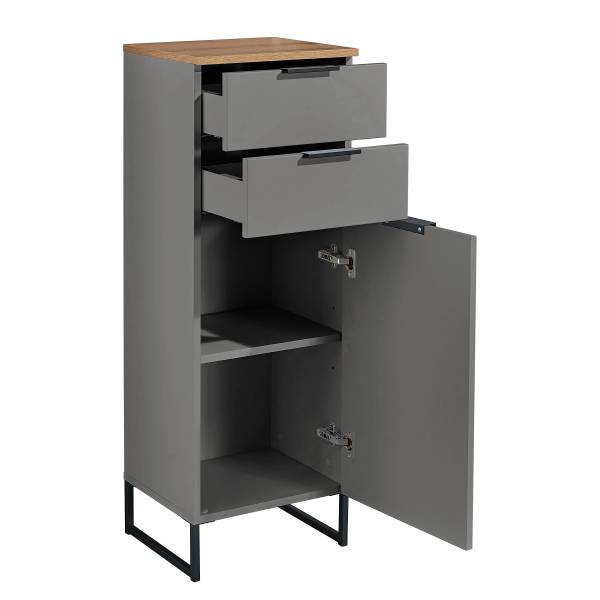 Set di 3 mobili da bagno Emporia A Grigio opaco