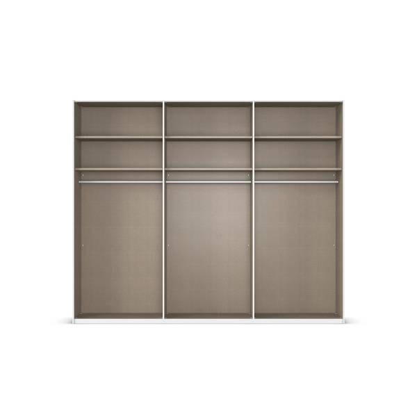 Schwebetürenschrank Scale Fango - Breite: 271 cm - Ohne Spiegeltür/-en