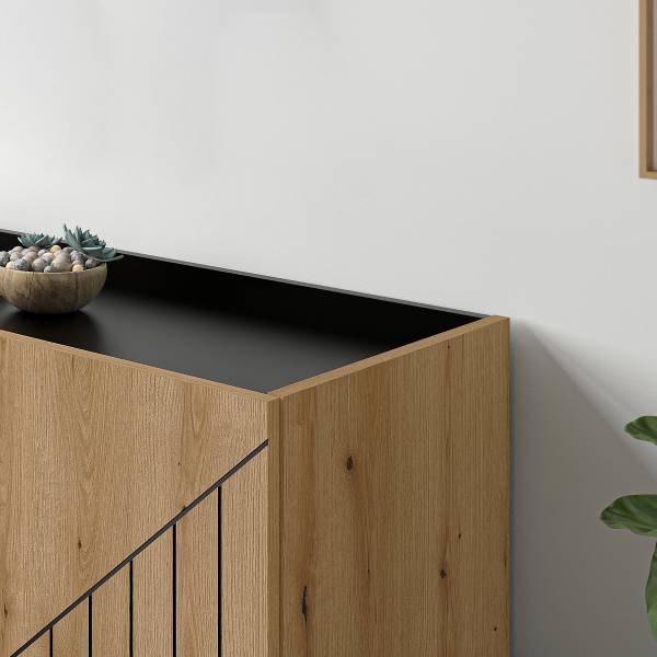 Kast Neo Evoke eikenhouten look/zwart