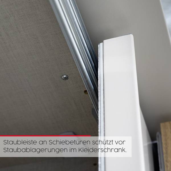 Schwebetürenschrank Scale mit Glas Matt Fango - Breite: 181 cm