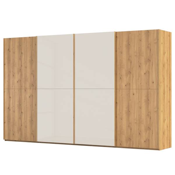 Schwebetürenschrank Scale mit Glas Kaschmir - Breite: 360 cm