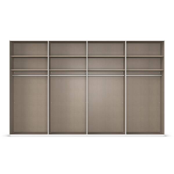 Schwebetürenschrank Scale mit Glas Kaschmir - Breite: 360 cm