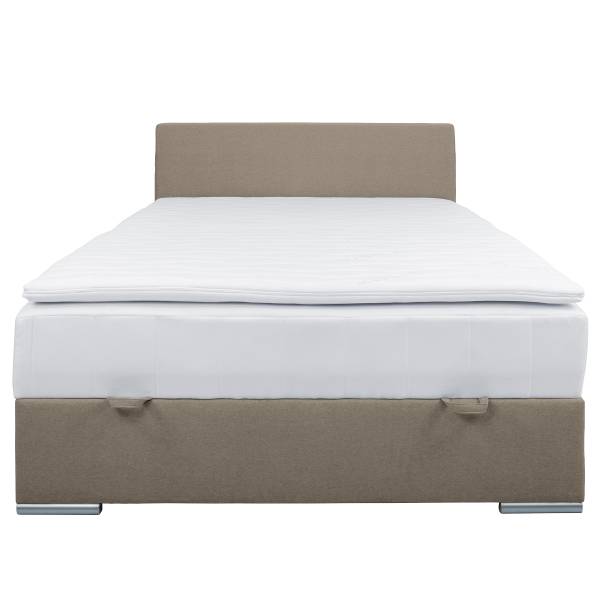 Lit boxspring Randas Tissu Cortina: Minéral - 140 x 200cm
