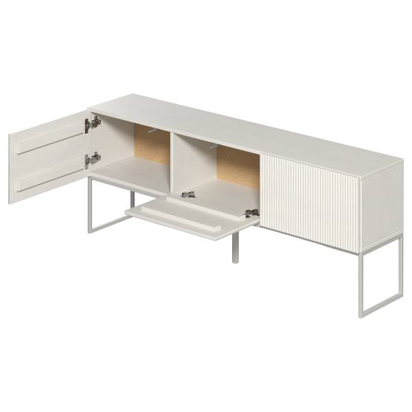 Meuble TV en bois massif SKAO Cachemire - Largeur : 150 cm