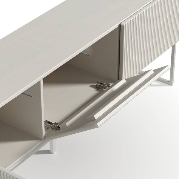 Meuble TV en bois massif SKAO Cachemire - Largeur : 150 cm