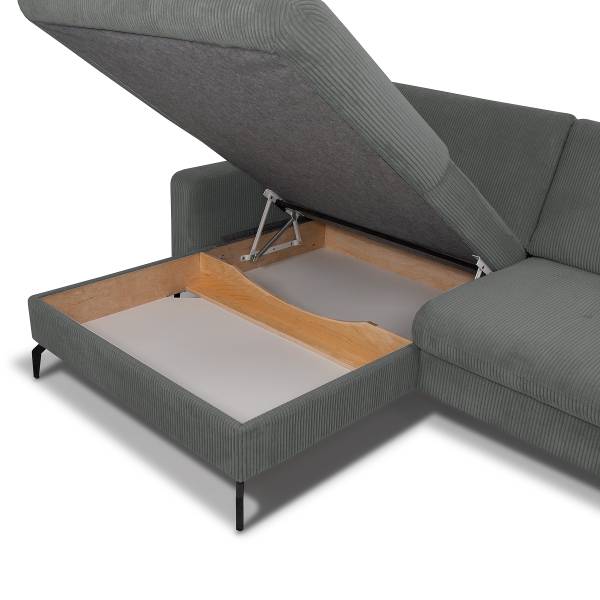 Ecksofa Spiti mit Schlaffunktion Cord