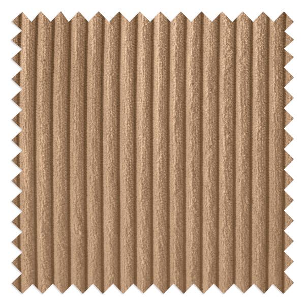 Ecksofa Mayfa mit Longchair Cordstoff Zuri: Toffee - Longchair davorstehend links