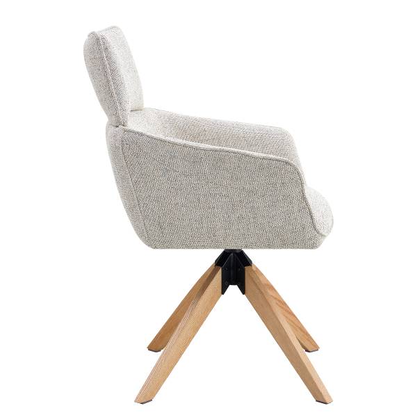 Set di 2 sedie girevoli TUBEI Beige