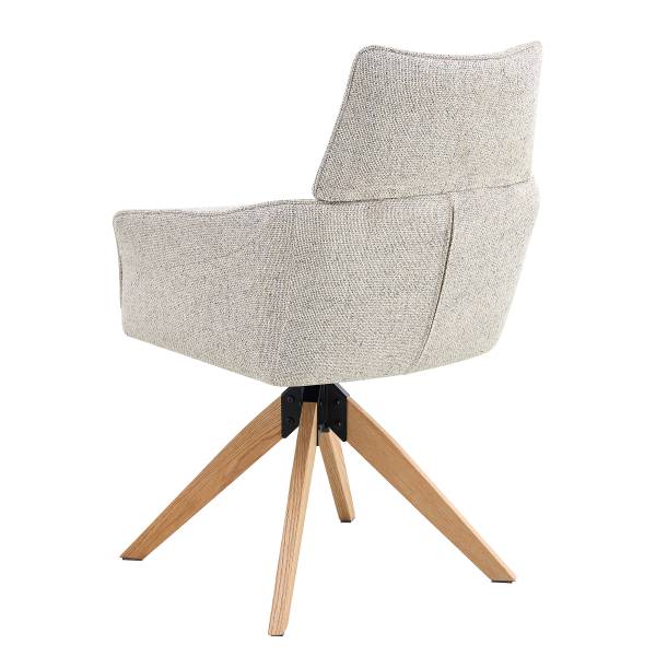 Set di 2 sedie girevoli TUBEI Beige