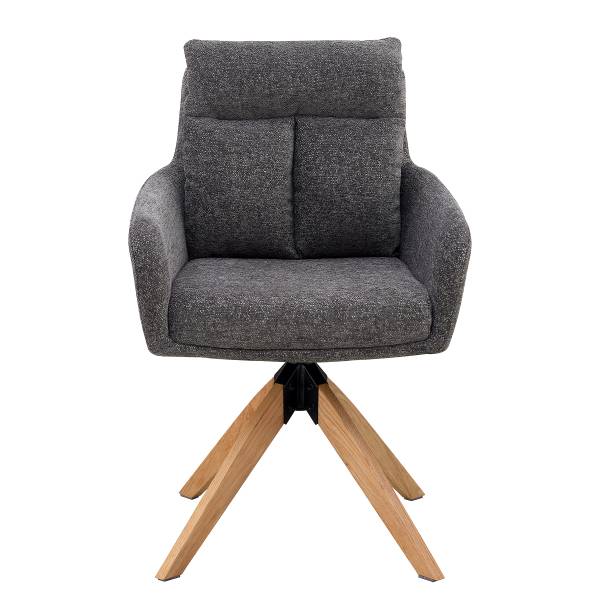 Set di 2 sedie girevoli LOVIK Grigio