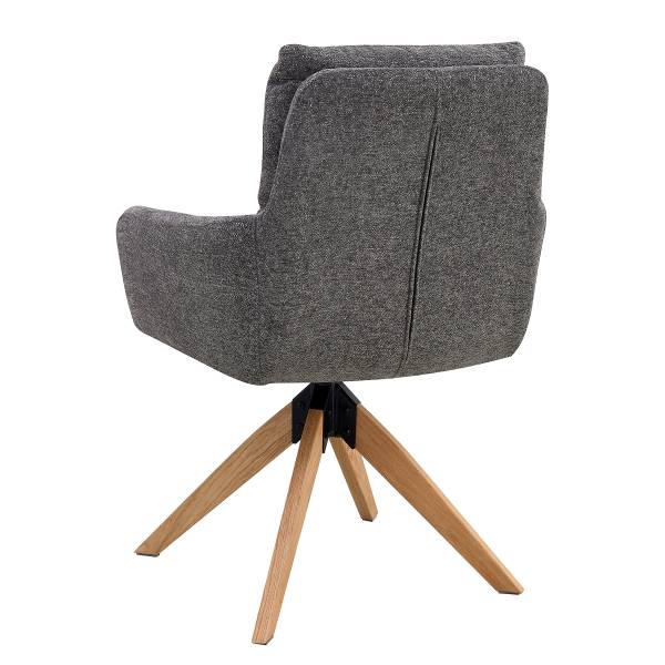 Set di 2 sedie girevoli LOVIK Grigio