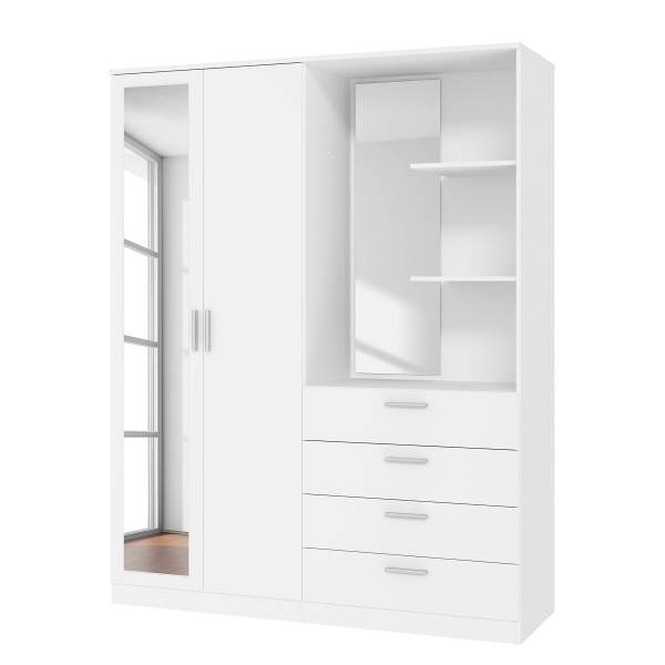 Armoire à portes battantes Pastio Blanc