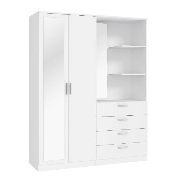 Armoire à portes battantes Pastio Blanc