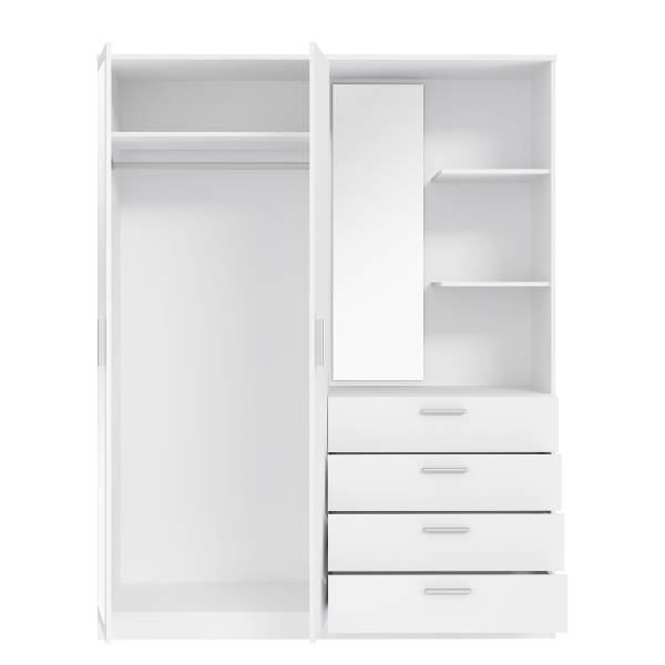 Armoire à portes battantes Pastio Blanc