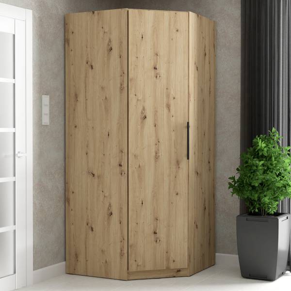 Hoekkast Longfort Artisan eikenhouten look