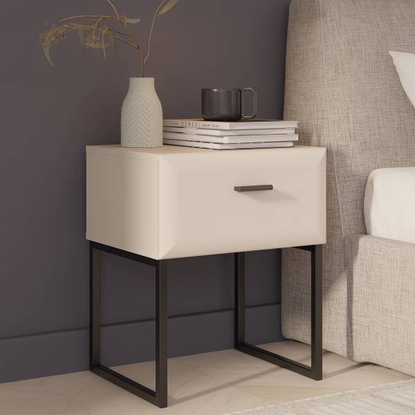 Comodino Kreong Cashmere / nero