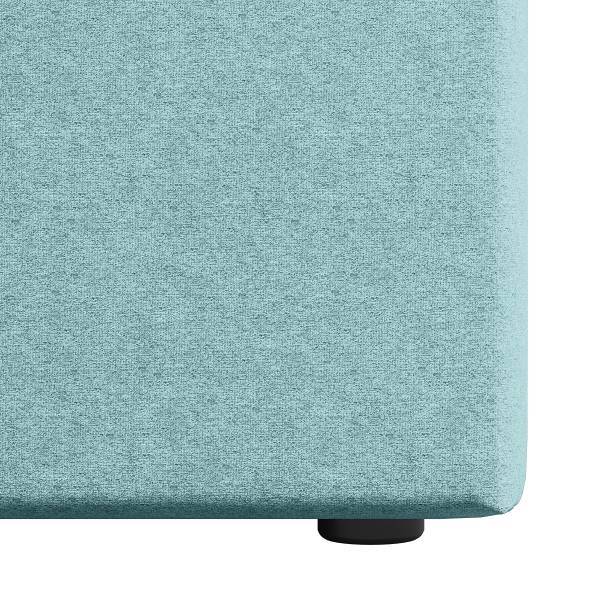 Boxspringbett Ledvina Webstoff Pria: Hellblau - 140 x 200cm - H2
