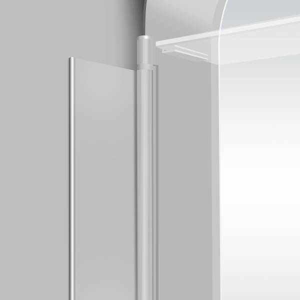 Beleuchteter Spiegelschrank Mira Silber