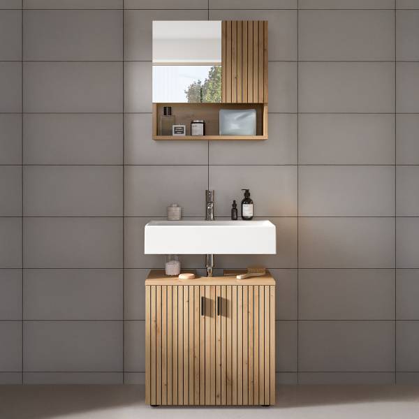 Badset Mone 2-teilig Kombi B Eiche Artisan Dekor