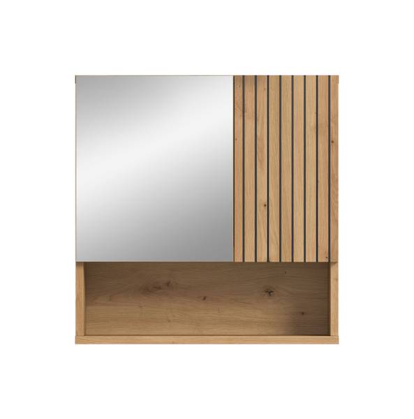 Armadietto specchio 2 ante Mone effetto rovere - Effetto quercia Artisan